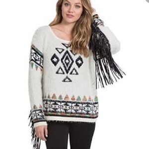 Elan Sweater With‎ Fringe